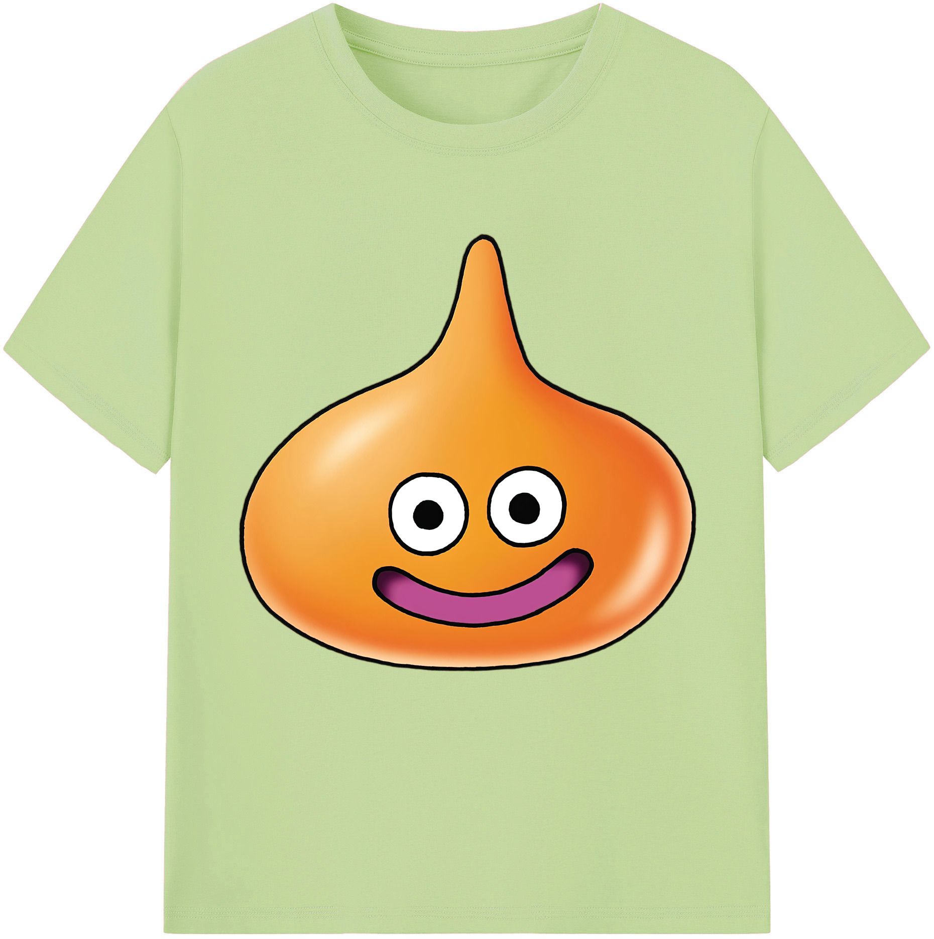 （画像用） ドラゴンクエスト Doragon Kuesuto Dragon Quest 綿100％半袖Tシャツ（フロントプリント）